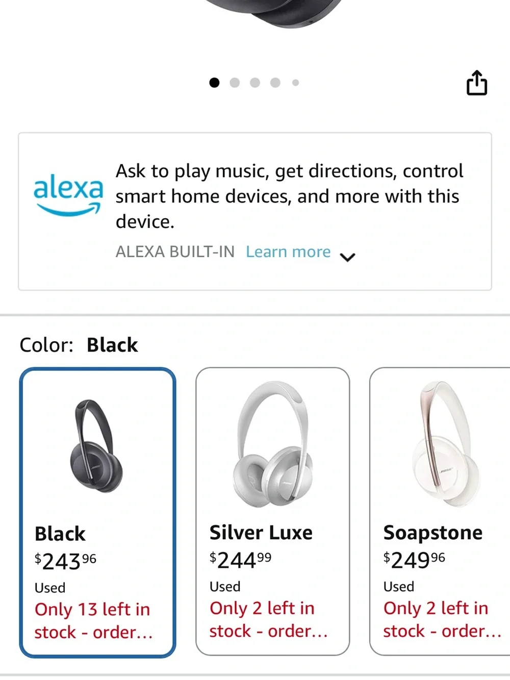 Bose Over-Ear Wireless Headphones — Like New With Carrying Case